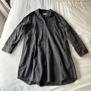 Madewell Black Denim Shirtdress